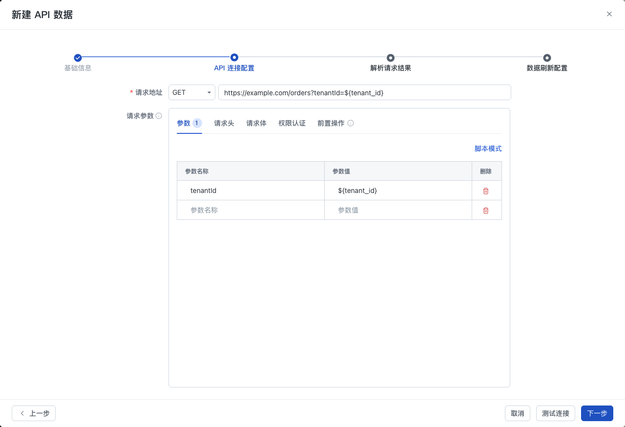 主请求地址与参数配置